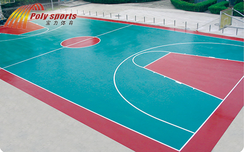 塑胶篮球场施工