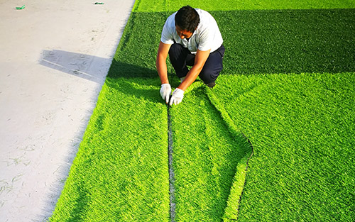 足球场标志线切割 足球场标志线切割