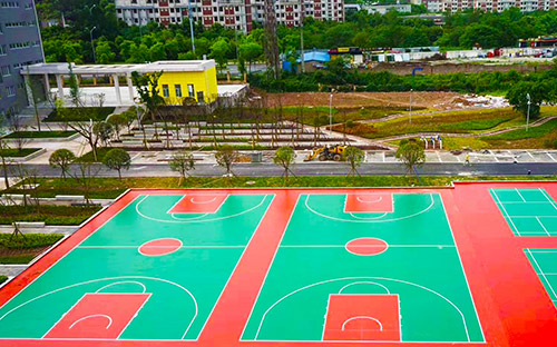 篮球场施工竣工图