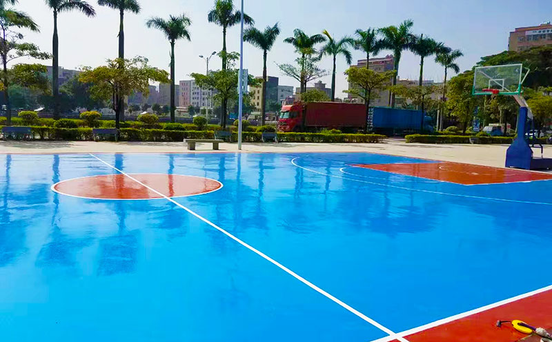 硅pu塑胶篮球场